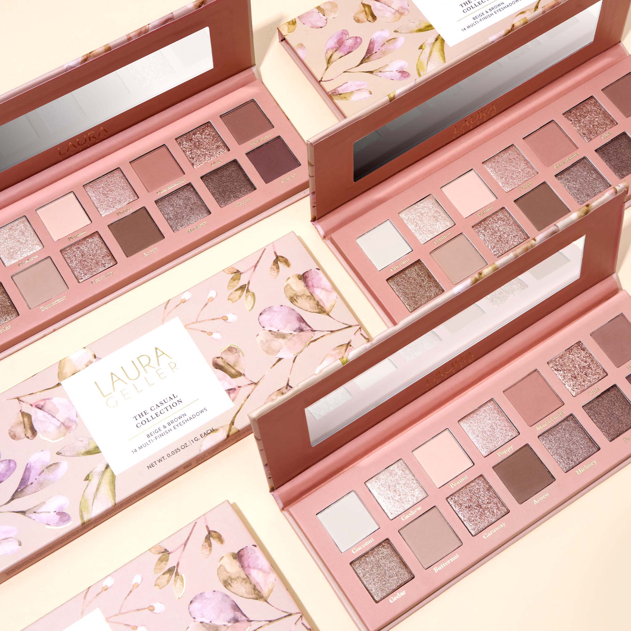 The Casual Collection Beige & Brown 14 Multi-Finish Eyeshadows