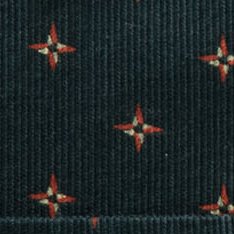 The Conrad Shirt in Navy Pigeon Foulard Pincord
