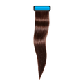 Chocolate brown 18 inches straight pre taped european remy hair extensions