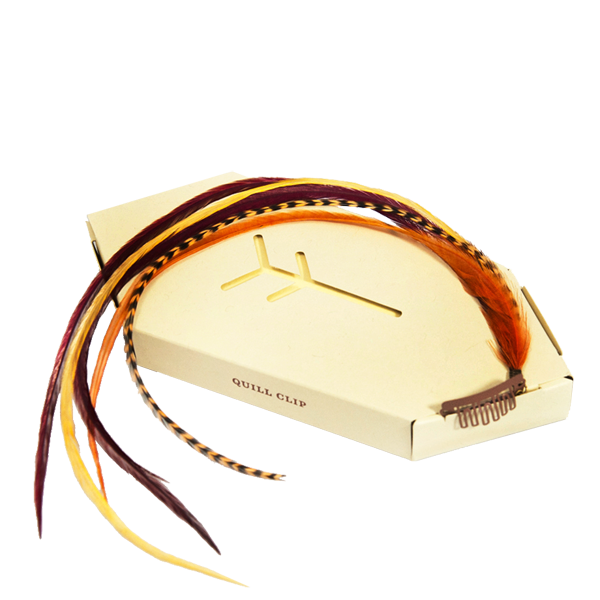 Fine Featherheads Autumn Quill Clips